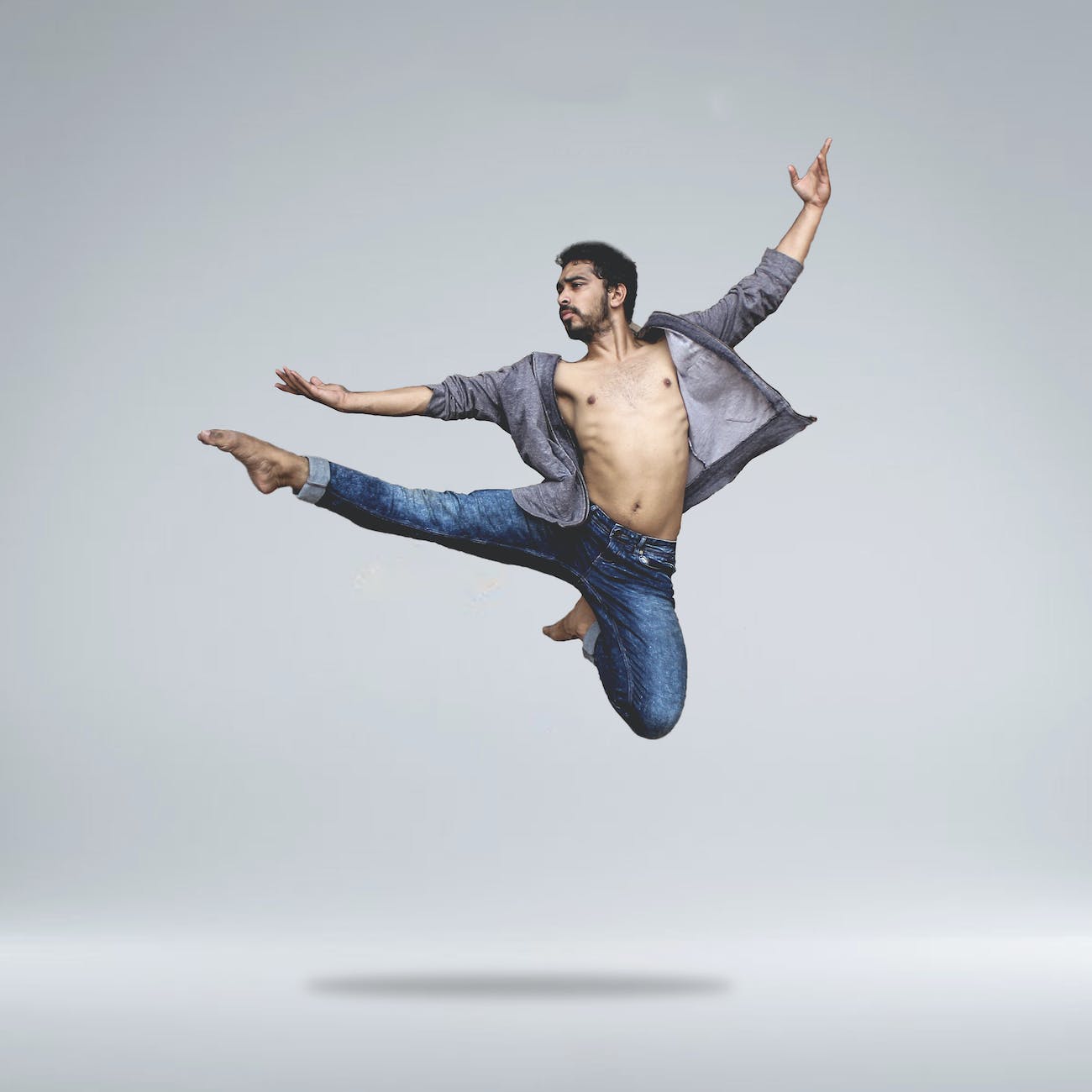 photo of jumping man